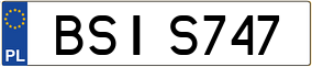 Trailer License Plate